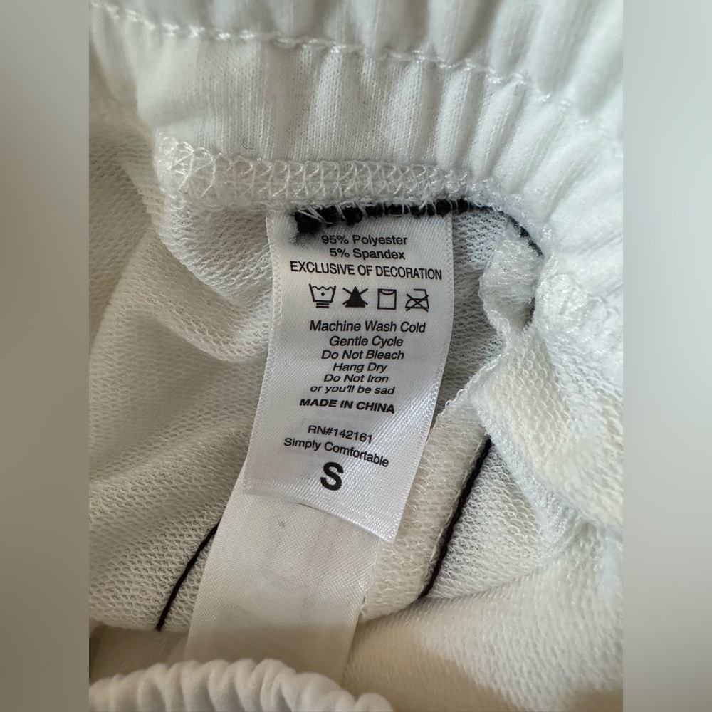 Lularoe Size Small Solid Off White Black Stripe J… - image 4